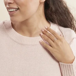 Online Histoire d'Or Bague Andria Argent Blanc Oxyde De Zirconium