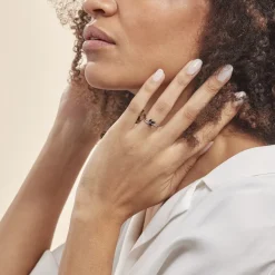 Histoire d'Or Bague Angie Or Blanc Saphir Diamant* Bagues|Bagues Avec Pierre