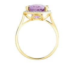 Hot Histoire d'Or Bague Anna Or Jaune Amethyste Et Oxyde De Zirconium or jaune amethyste violette
