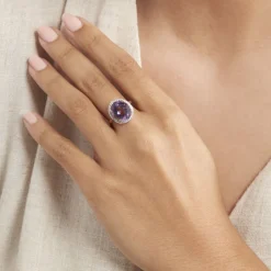 Hot Histoire d'Or Bague Anna Or Jaune Amethyste Et Oxyde De Zirconium or jaune amethyste violette