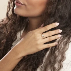 Discount Histoire d'Or Bague Antoinette Or Jaune Perle De Culture Et Oxyde De Zirconium