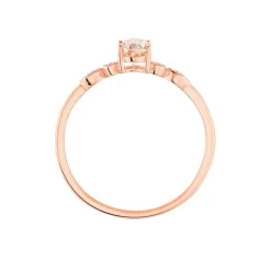 Histoire d'Or Bague Antonia Or Rose Morganite Et Oxyde De Zirconium* Bagues|Bagues Avec Pierre