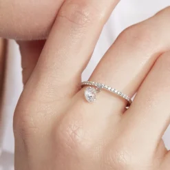 Sale Histoire d'Or Bague Aodh Argent Blanc Oxyde De Zirconium