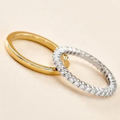 Histoire d'Or Bague Apia Argent Bicolore Oxyde De Zirconium