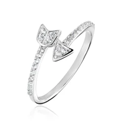 Hot Histoire d'Or Bague Argent Blanc Caolan Oxydes De Zirconium