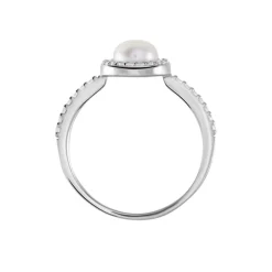 Sale Histoire d'Or Bague Argent Blanc Suada Perle De Culture Oxyde De Zirconium