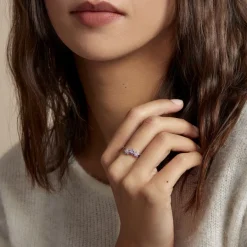 Histoire d'Or Bague Argent Purple Bloom Oxyde De Zirconium* Bagues|Bagues Fantaisie