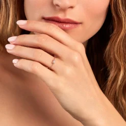 Best Histoire d'Or Bague Aselya Argent Rose Oxyde De Zirconium argent rose oxyde champagne