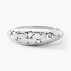 Histoire d'Or Bague Astre Precieux Argent Blanc Oxyde De Zirconium* Bagues|Bagues Fantaisie