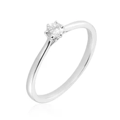 Outlet Histoire d'Or Bague Athena Platine Blanc Diamant