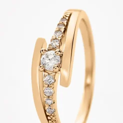 Discount Histoire d'Or Bague Auberi Plaqué Or Jaune Oxyde De Zirconium