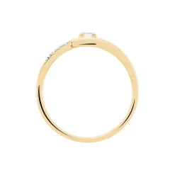 Discount Histoire d'Or Bague Auberi Plaqué Or Jaune Oxyde De Zirconium