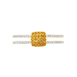 Best Histoire d'Or Bague Aude Or Jaune Saphir Et Diamant