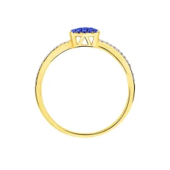 Histoire d'Or Bague Aude Or Jaune Saphir Et Diamant