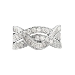 Hot Histoire d'Or Bague Audon Argent Blanc Oxydes De Zirconium