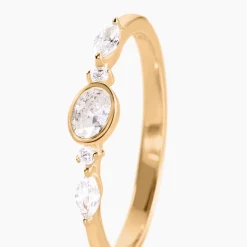 Histoire d'Or Bague Aurena Plaqué Or Jaune Oxyde De Zirconium