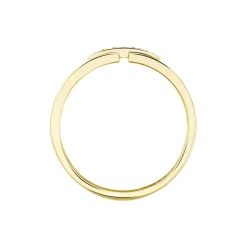 Online Histoire d'Or Bague Barrette Or Jaune Diamant