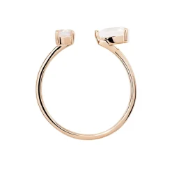 Best Histoire d'Or Bague Belen Or Rose Topaze Et Quartz