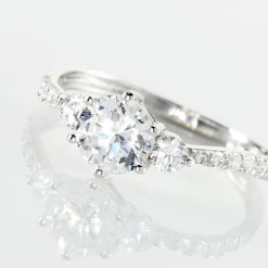 Outlet Histoire d'Or Bague Berata Or Blanc Oxyde De Zirconium