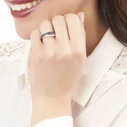 Best Histoire d'Or Bague Bethany Argent Blanc Oxyde De Zirconium