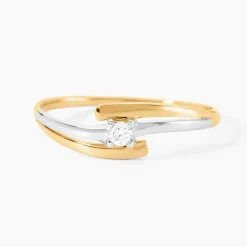 Histoire d'Or Bague Blandine Or Bicolore Diamant* Bagues|Bagues Avec Pierre