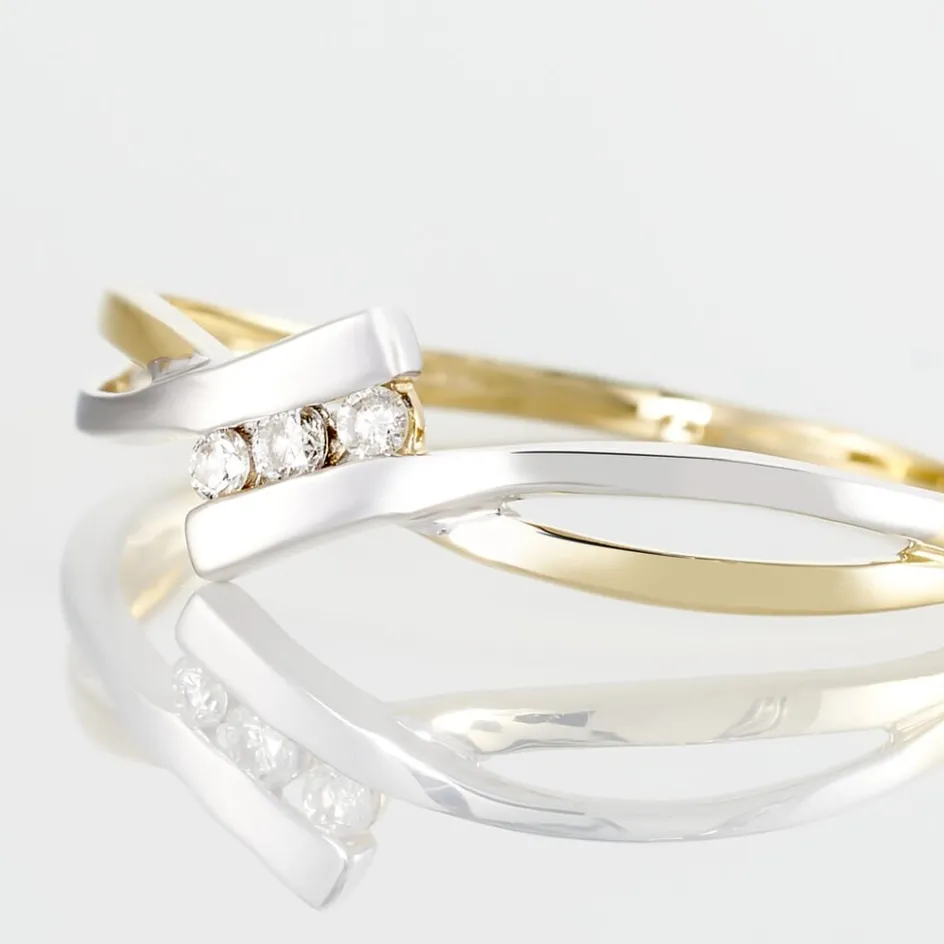 Histoire d'Or Bague Brixia Or Bicolore Diamant* Bagues|Bagues Avec Pierre