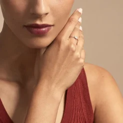 New Histoire d'Or Bague Cadfan Argent Blanc Oxyde De Zirconium