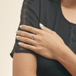 Histoire d'Or Bague Calliste Or Blanc Diamant* Bagues|Bagues Avec Pierre