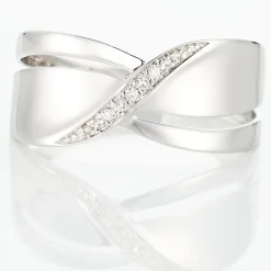 Histoire d'Or Bague Camomille Or Blanc Diamant