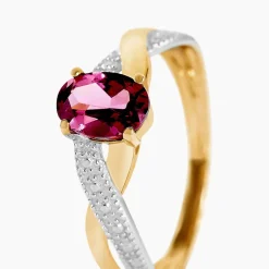 Histoire d'Or Bague Candice Or Jaune Rhodolite* Bagues|Bagues Avec Pierre