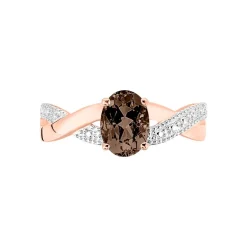 Discount Histoire d'Or Bague Candice Or Rose Quartz