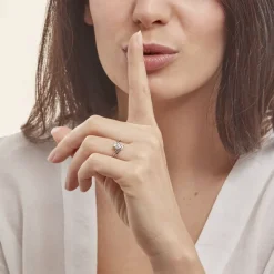 Histoire d'Or Bague Cascade Argent Blanc Oxyde De Zirconium* Bagues|Bagues De Fiançailles