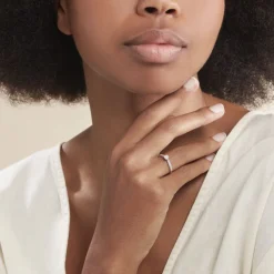 Histoire d'Or Bague Celia or blanc diamant