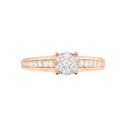Outlet Histoire d'Or Bague Celia or rose diamant