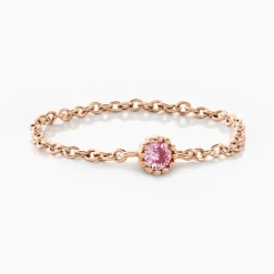 Outlet Histoire d'Or Bague Chaine Rio Selaron Argent Rose Oxyde De Zirconium argent rose oxyde rose