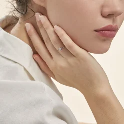 Histoire d'Or Bague Chamirame Or Blanc Oxyde De Zirconium* Bagues|Bagues Avec Pierre