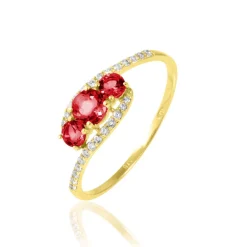 Histoire d'Or Bague Chloe Or Jaune Rubis Et Diamant* Bagues|Bagues Avec Pierre