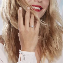 Clearance Histoire d'Or Bague Chouchou Platine Blanc Diamant