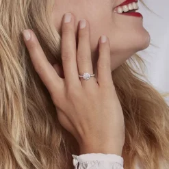 Clearance Histoire d'Or Bague Chouchou Platine Blanc Diamant