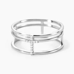 Discount Histoire d'Or Bague Christie Argent Blanc Oxyde De Zirconium
