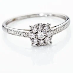 Histoire d'Or Bague Cilka Or Blanc Diamant* Bagues|Bagues Avec Pierre