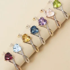 Outlet Histoire d'Or Bague Clothilde Or Jaune Amethyste Et Oxyde De Zirconium or jaune amethyste violette