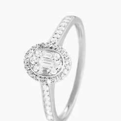 Histoire d'Or Bague Collection 1986 Or Blanc Diamant* Bagues|Bagues Avec Pierre