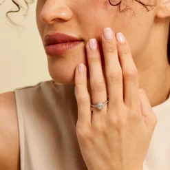 Histoire d'Or Bague Collection 1986 Or Blanc Diamant* Bagues|Bagues Avec Pierre