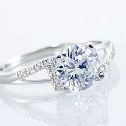 Histoire d'Or Bague Conception Argent Blanc Oxyde De Zirconium* Bagues|Bagues Fantaisie