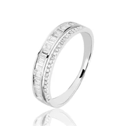 Online Histoire d'Or Bague Constance Or Blanc Diamant