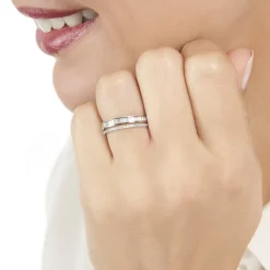 Online Histoire d'Or Bague Constance Or Blanc Diamant