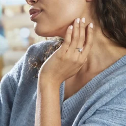 Histoire d'Or Bague Coronille Or Blanc Oxyde* Bagues|Bagues Avec Pierre