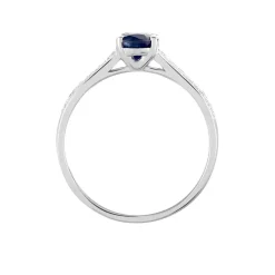 New Histoire d'Or Bague Crista Et Diamant or blanc saphir