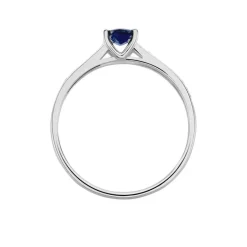 Histoire d'Or Bague Crista Or Blanc Saphir Et Diamant* Bagues|Bagues Avec Pierre